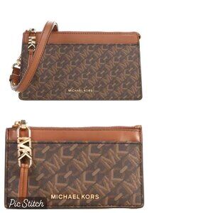 NWT Michael Kors Empire  Signature Logo Convertible Crossbody Bag & Card Case